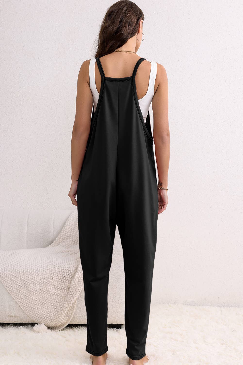 Final Restock- MegPie Black Jumpsuit, Black