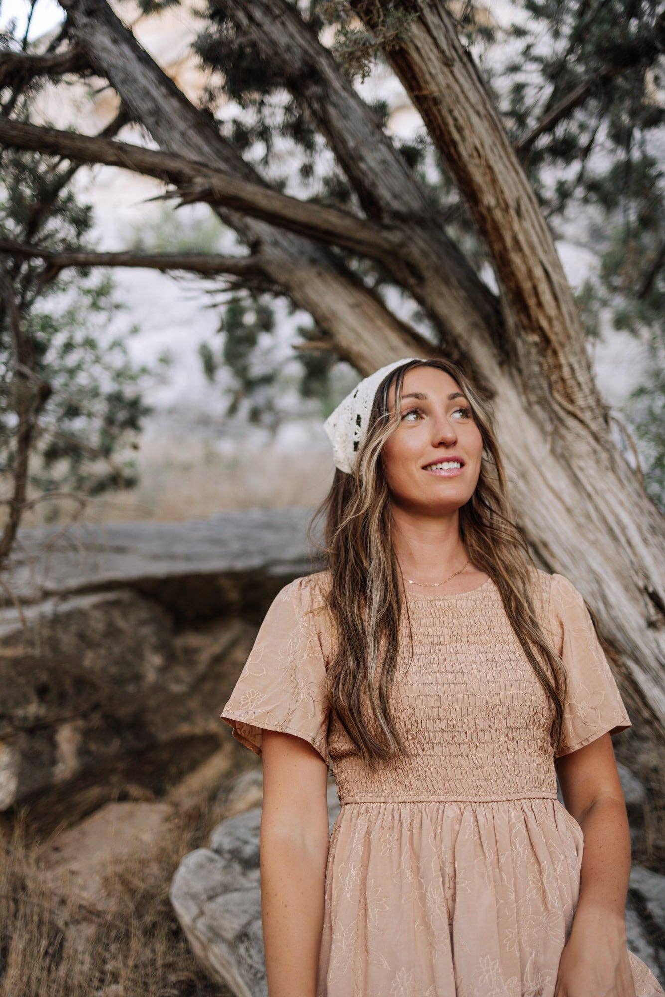 Maylee Dress in Apricot