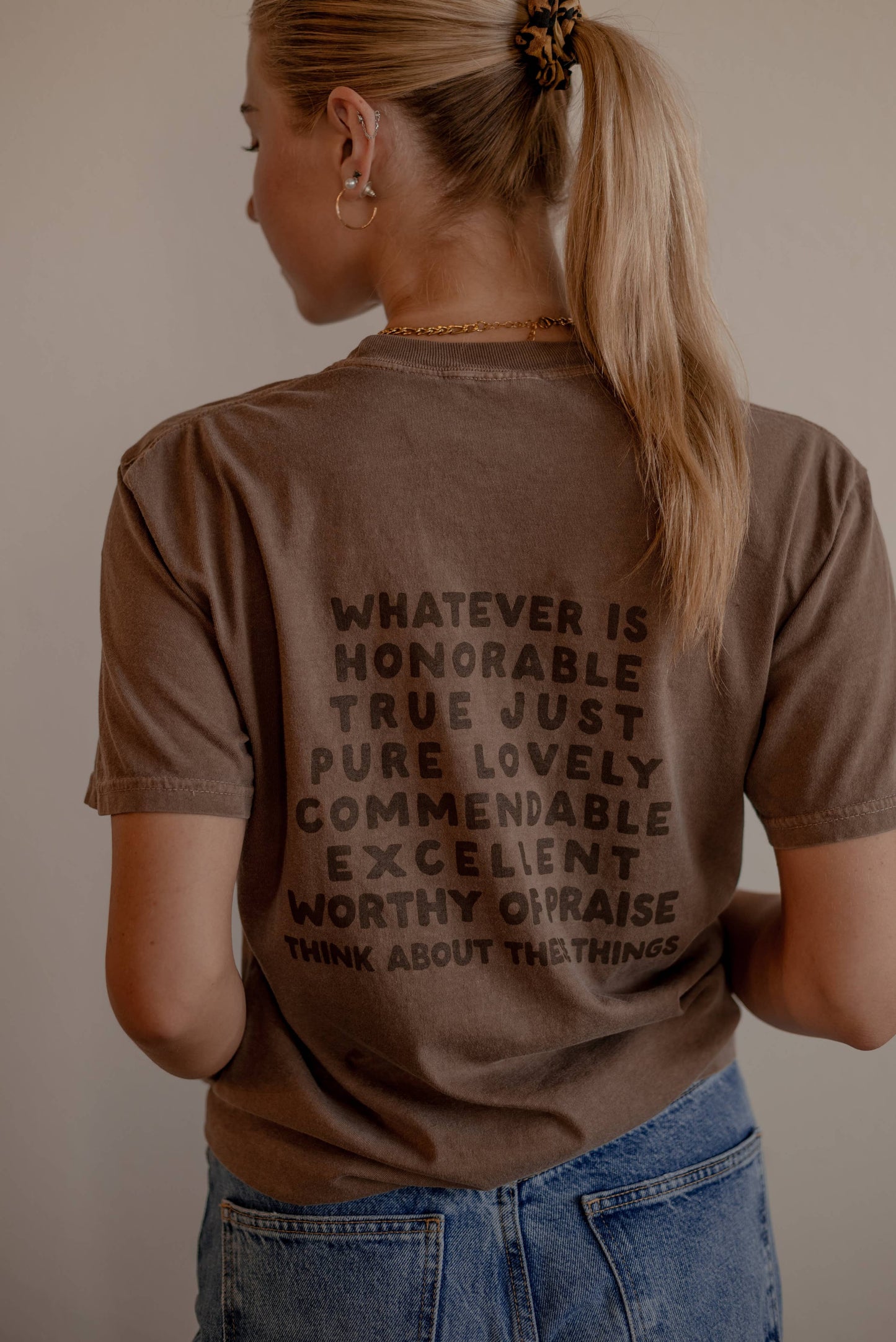 Focus on the Good Tee - Espresso | Christian Tee