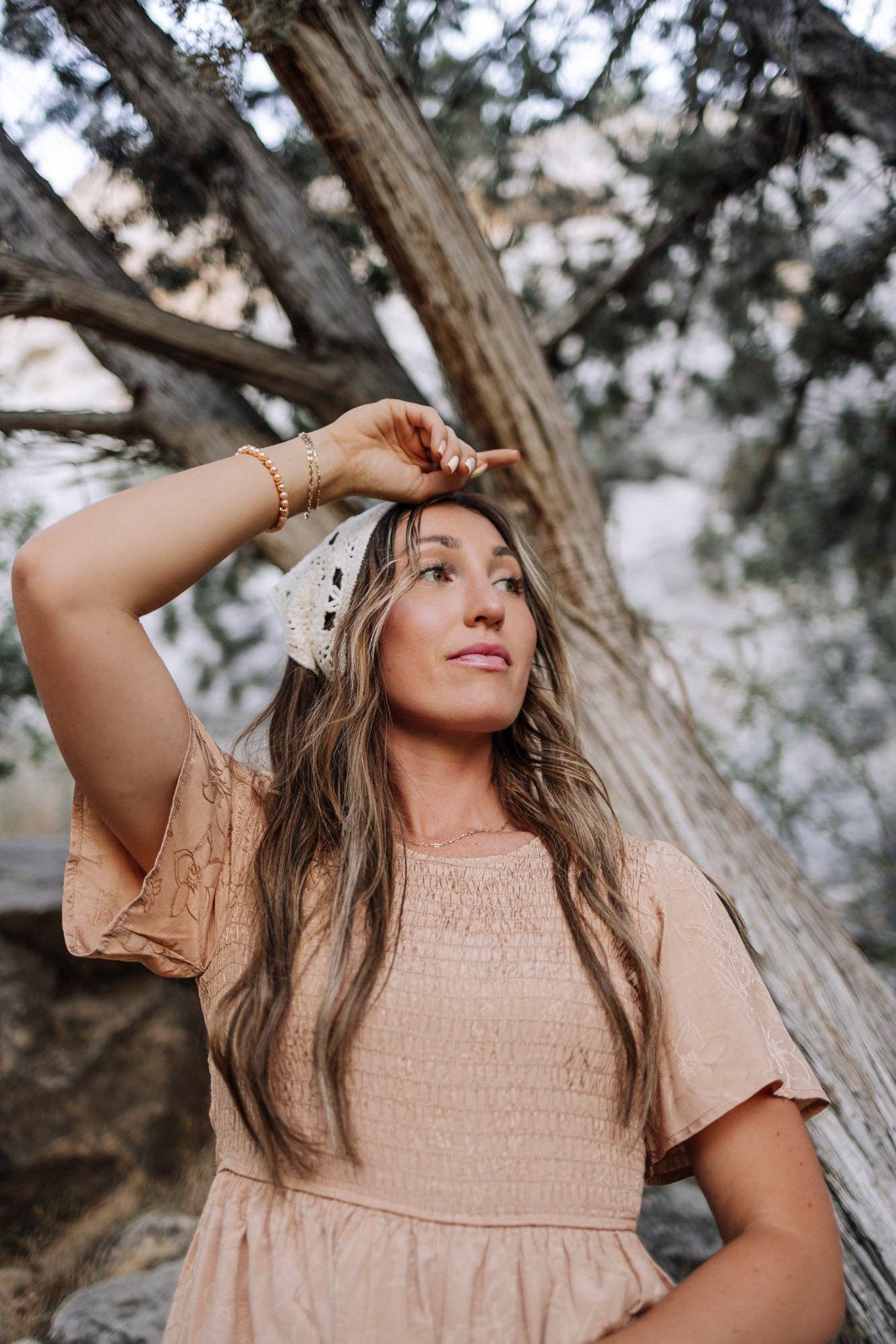 Maylee Dress in Apricot