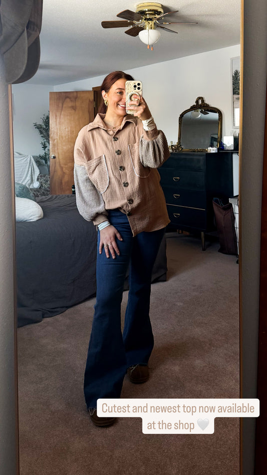 Blakely Cream Button Up