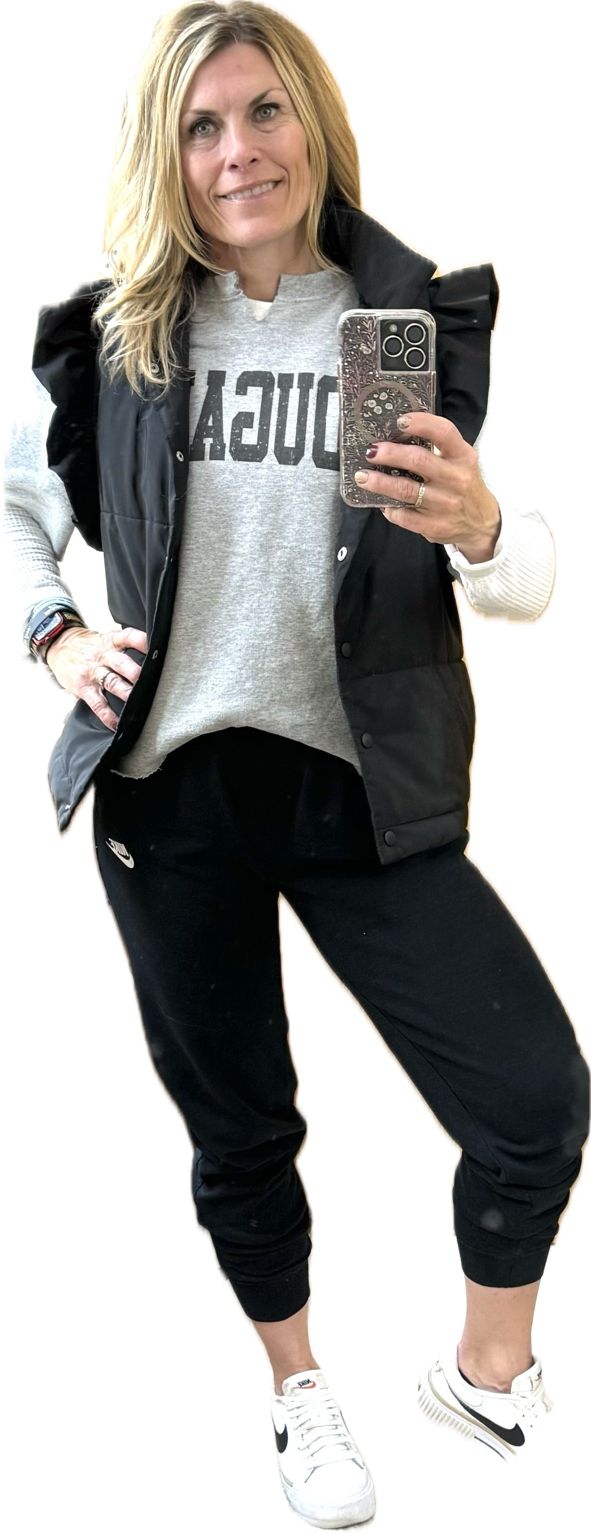 COUGARS Cut Sweatshirt Tee