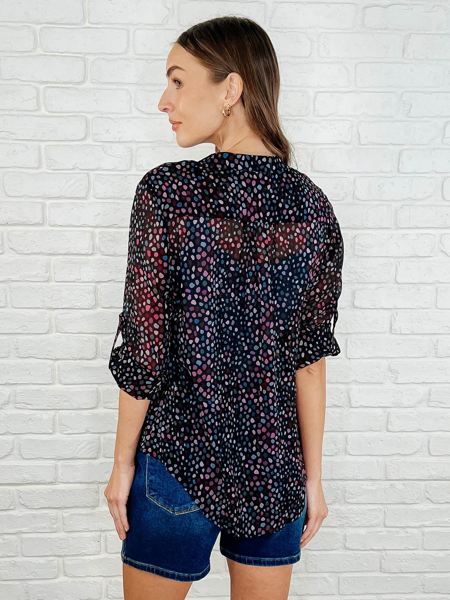 Doing the Most Polka Dot Blouse