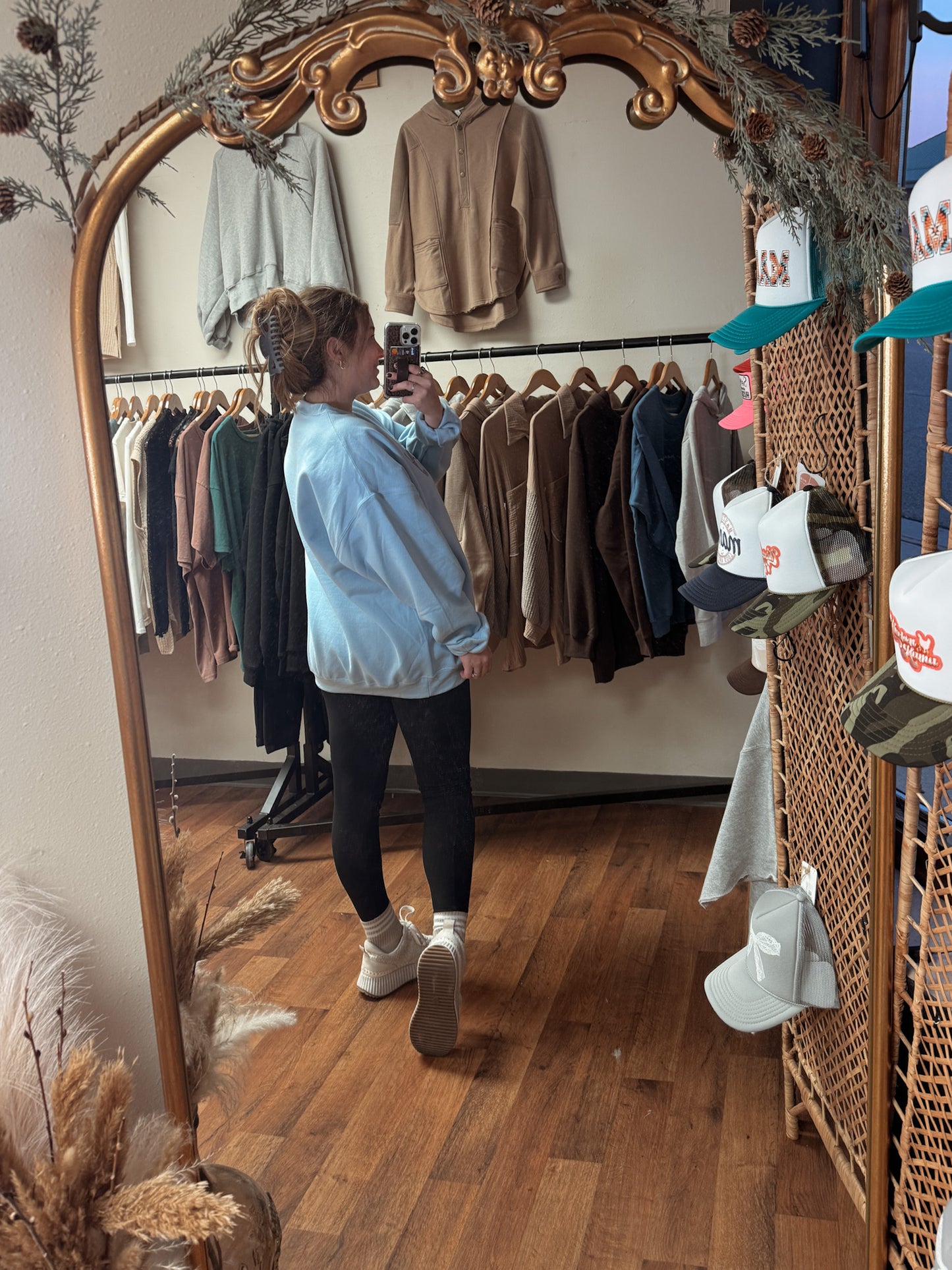 Cozy Season Crewneck Sweatshirt, Light Blue