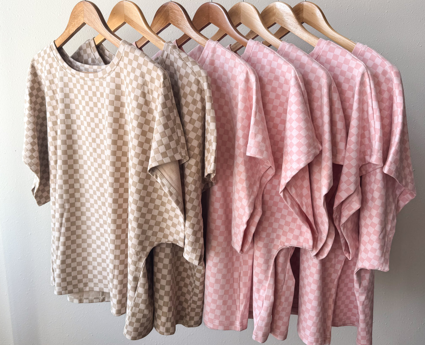 Check Me Out, Checkered Short-Sleeve Top