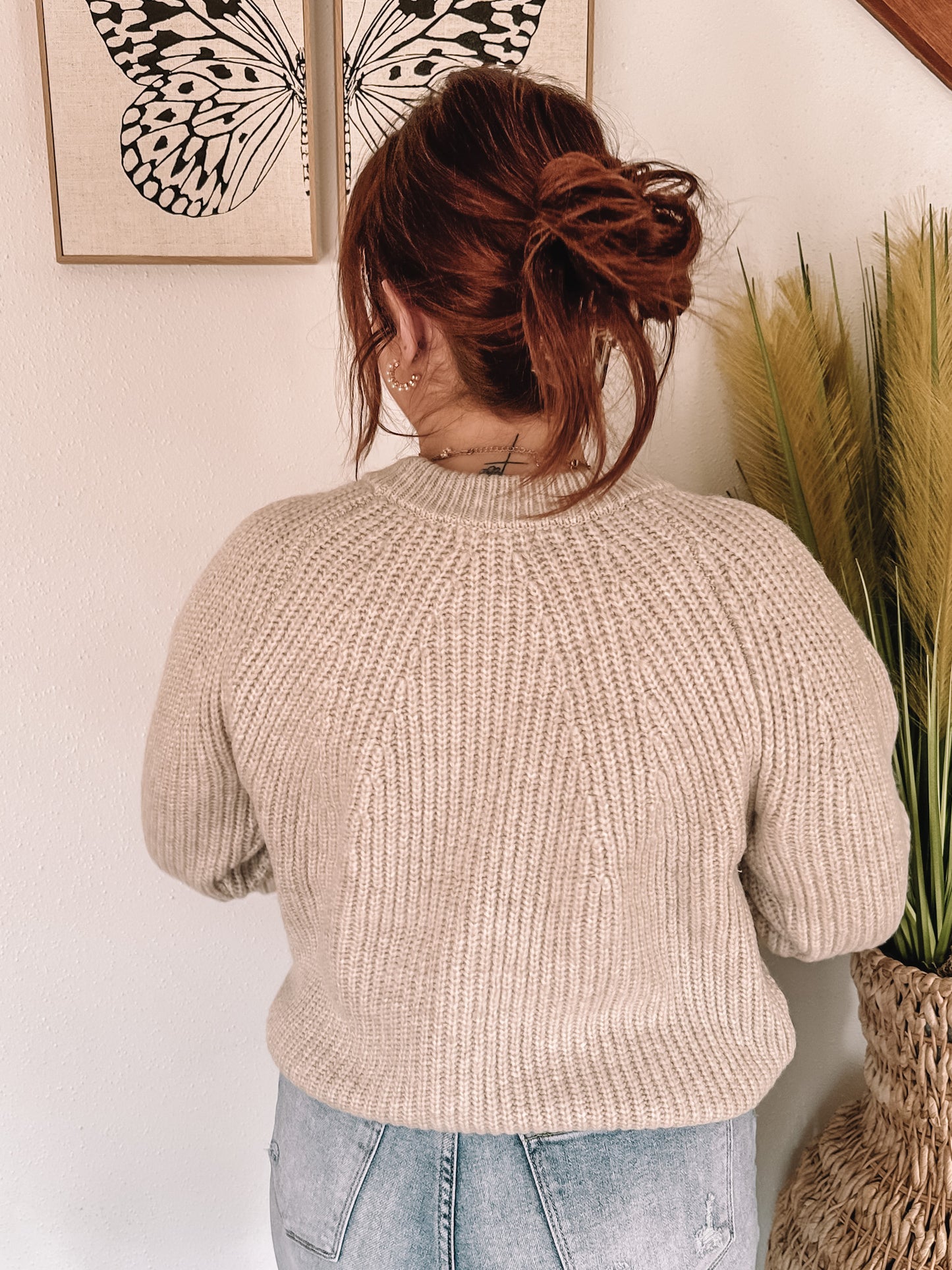 Sweet Cream Knitted Sweater