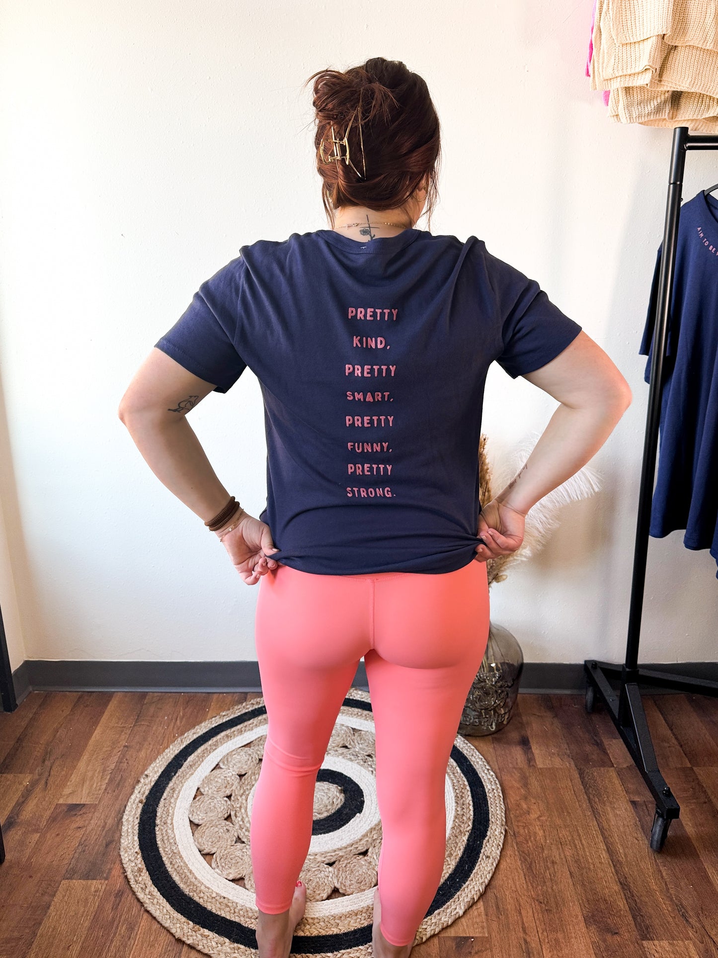 Aligned Performance High Rise Leggings, Salmon