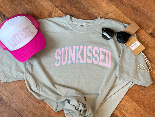 SUNKISSED  Comfort Colors Tee, Bay Green