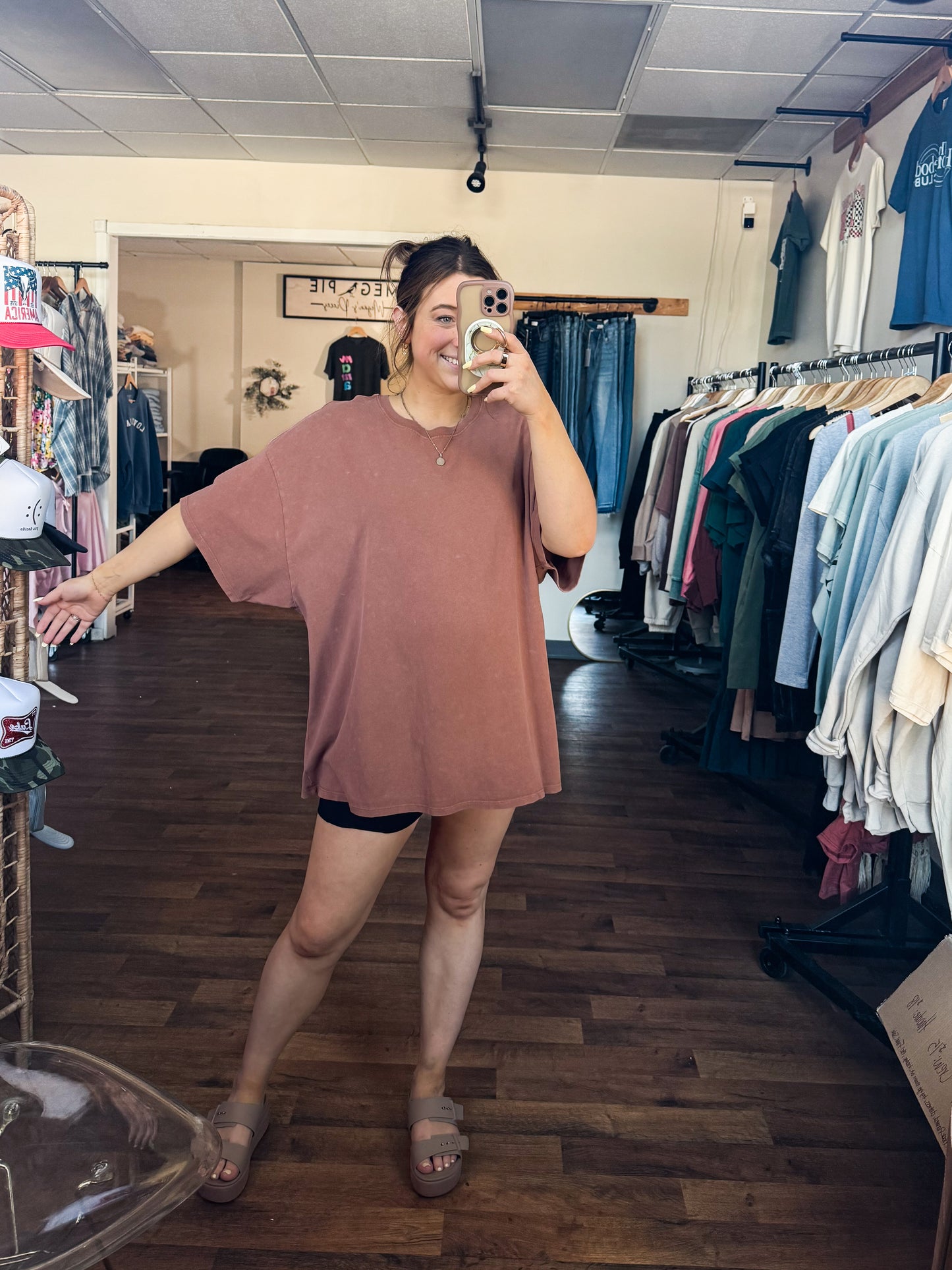 Mineral Washed Oversized Tee