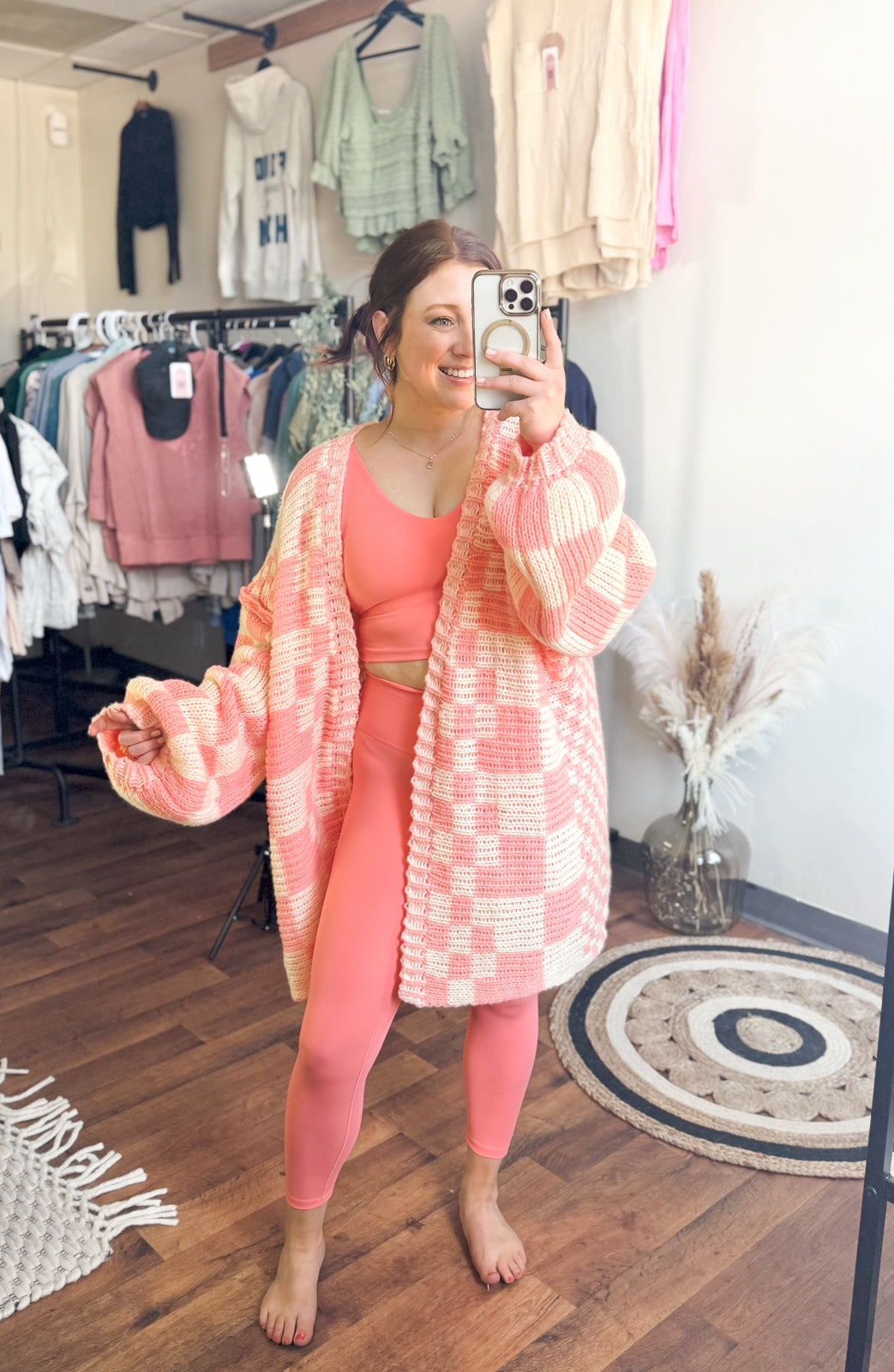 Aligned Performance High Rise Leggings, Salmon