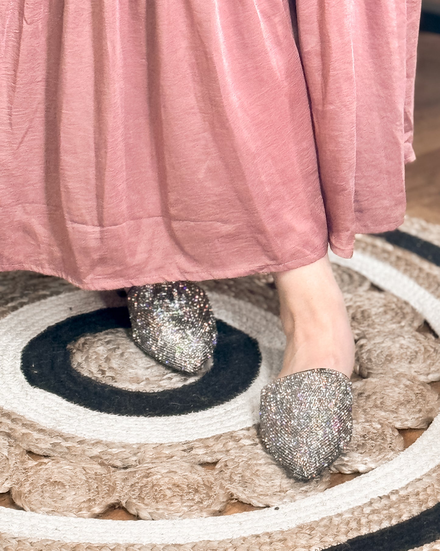 Fun in the Midwest Sequin Mules