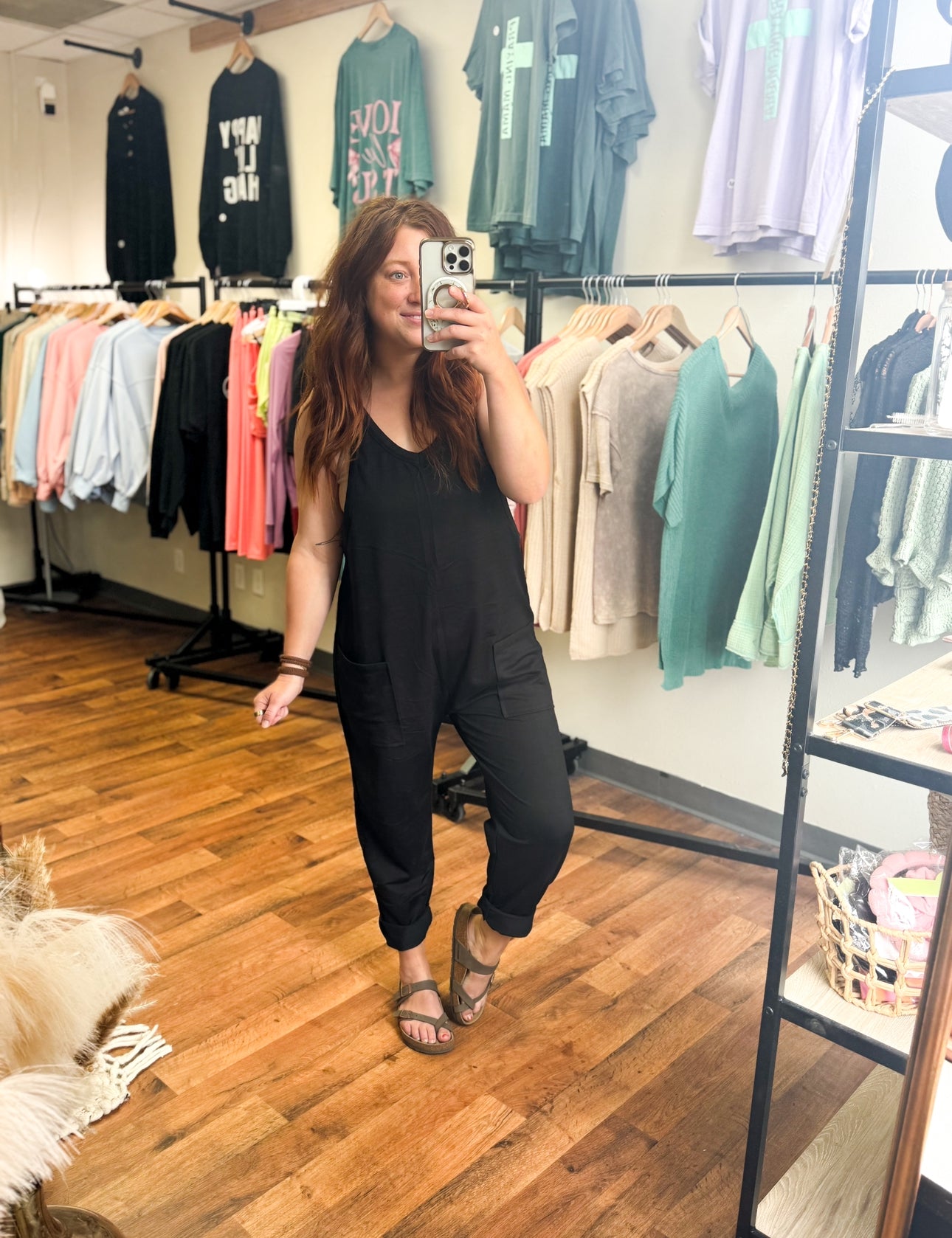 Final Restock- MegPie Black Jumpsuit, Black