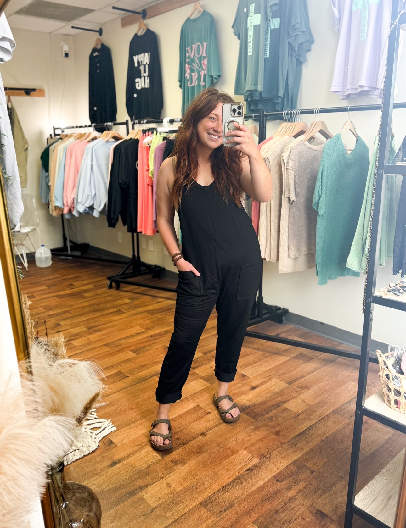 Final Restock- MegPie Black Jumpsuit, Black