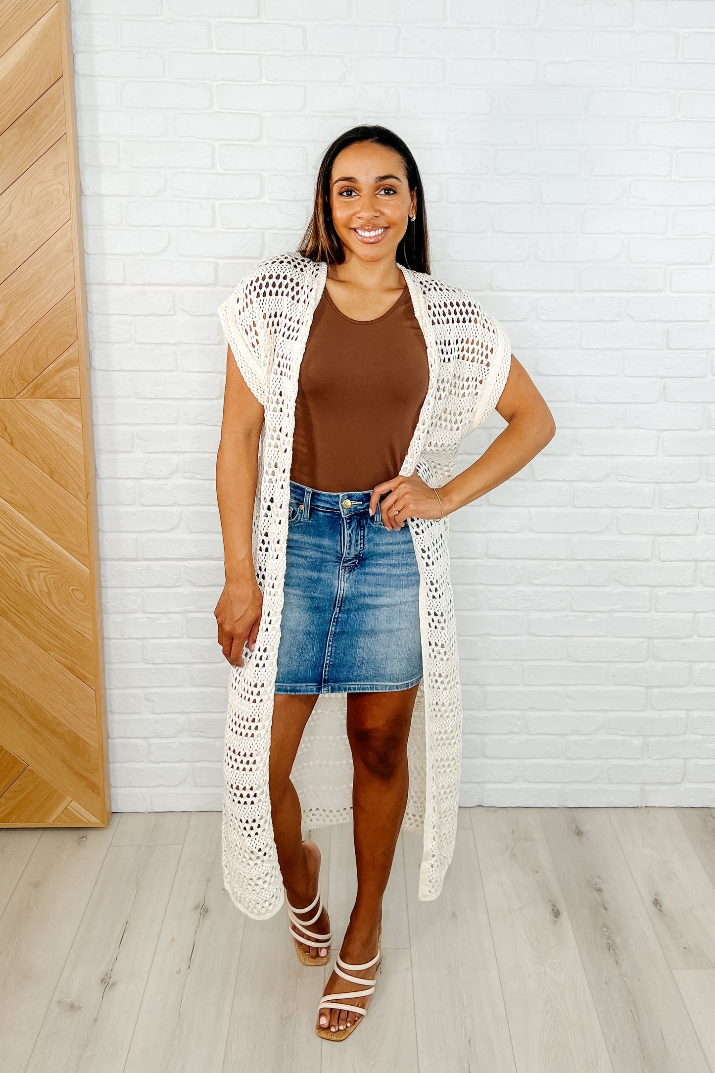 Need the Air Flow Open Front Cardigan in Ivory