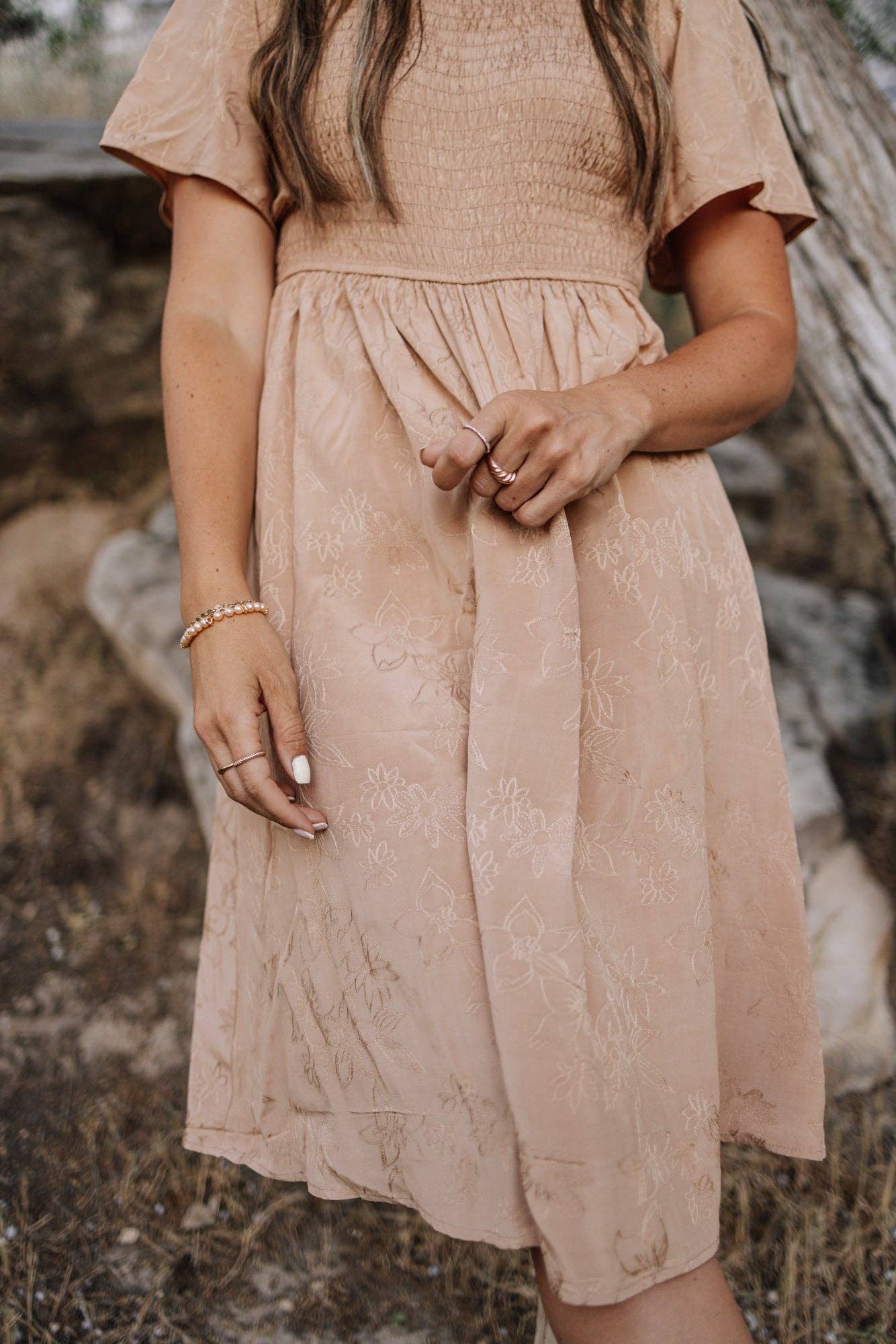 Maylee Dress in Apricot