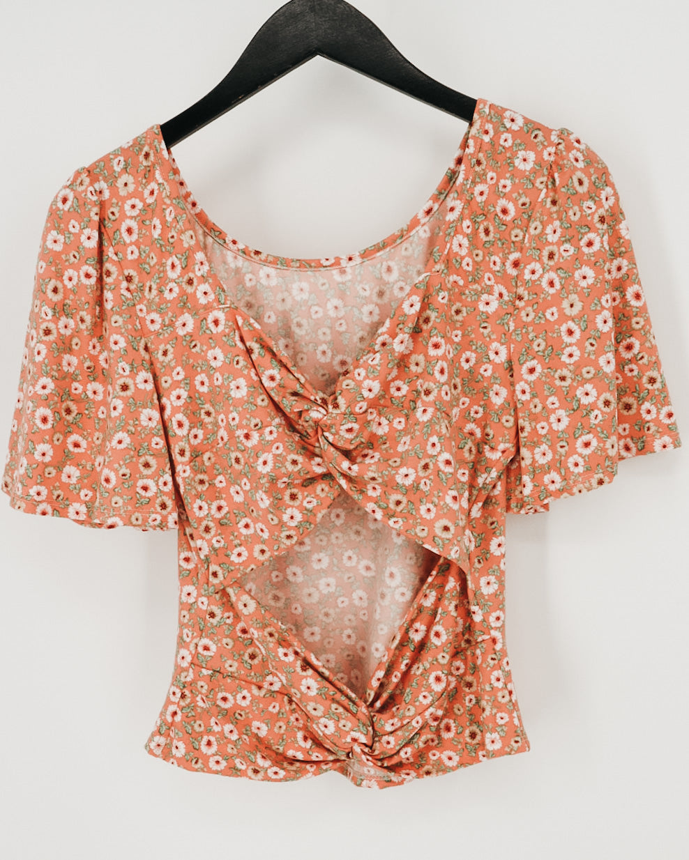 Floral Twist Back Top