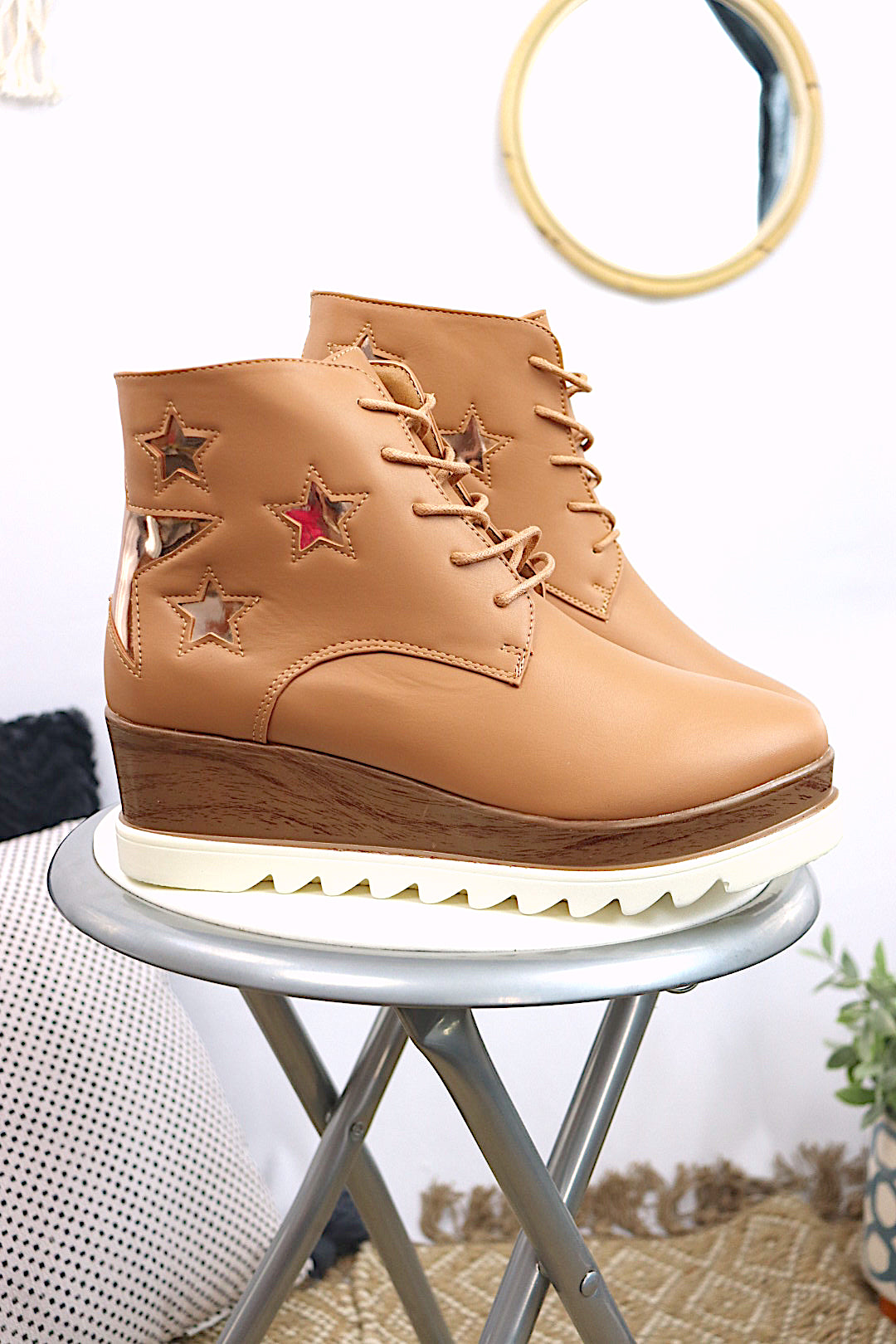 MegPie Star Wedge Sneaker Bootie