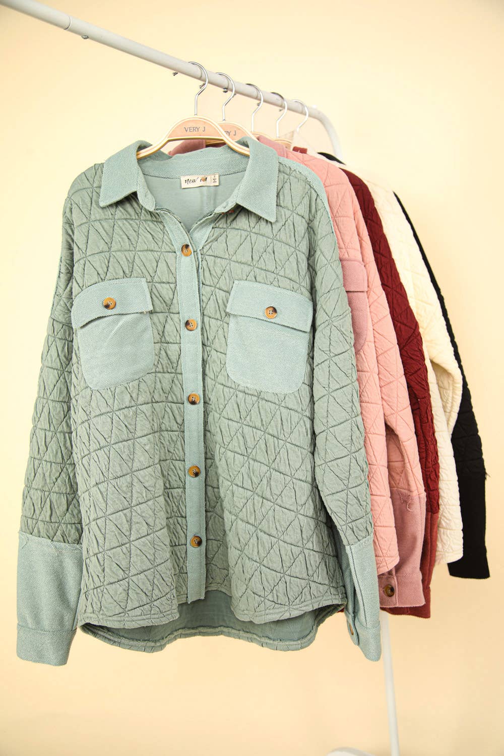 Oversized Quilted Cozy Shacket-Jacket Oversized Quilted Cozy Shacket-Jacket