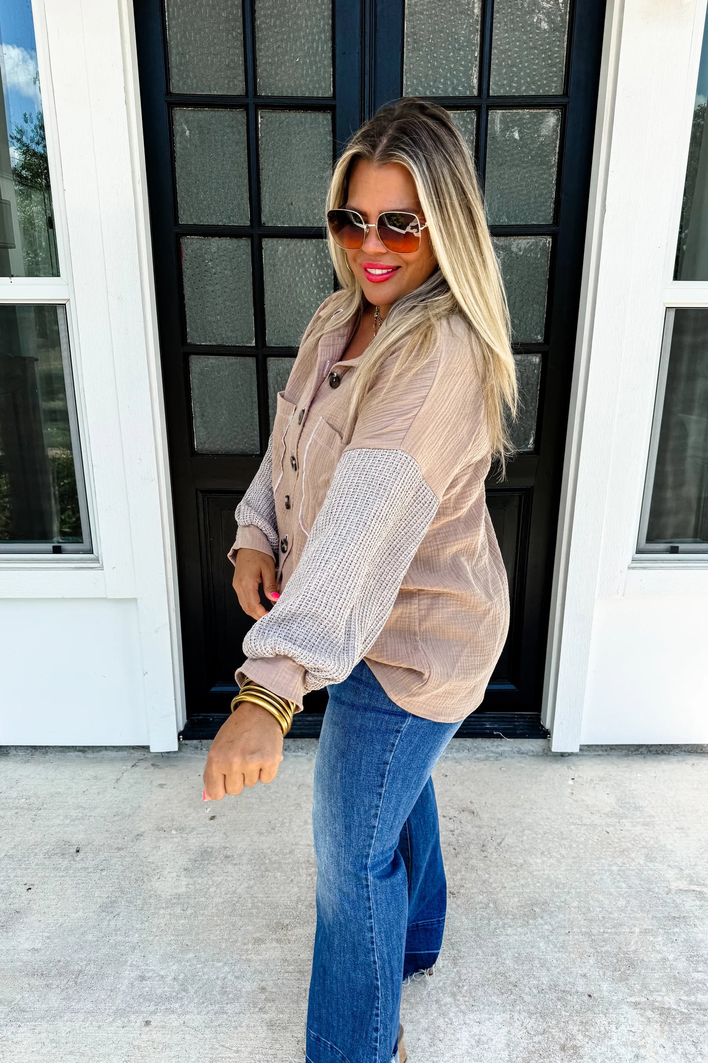 Blakely Cream Button Up