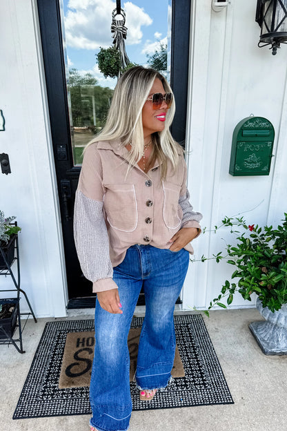 Blakely Cream Button Up