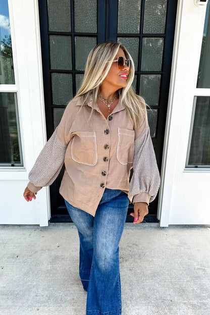 Blakely Cream Button Up