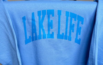 Lake Life Crewneck Sweatshirt, Lake Blue (SMALL RTS)