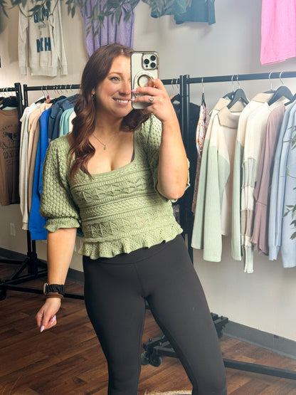 Sage Knit Top