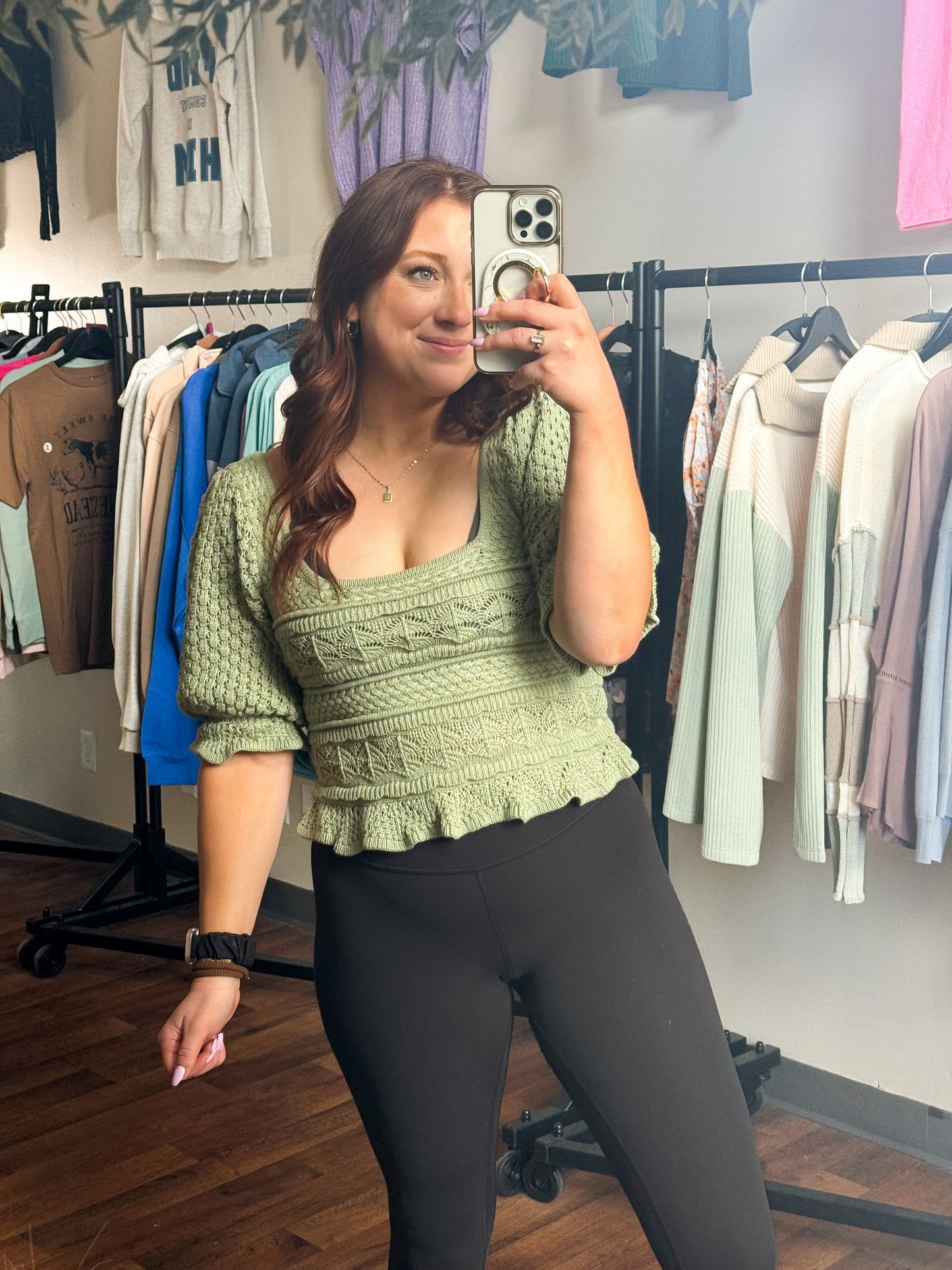 Sage Knit Top