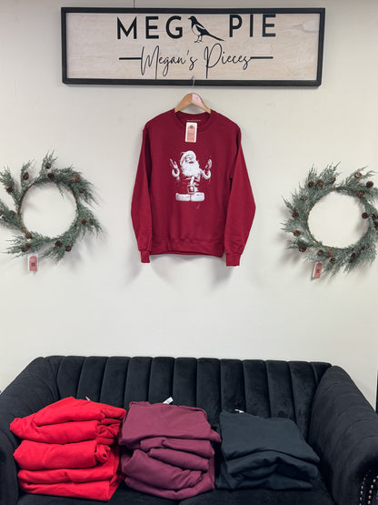 Jolly Santa Crewneck, 4 colors!