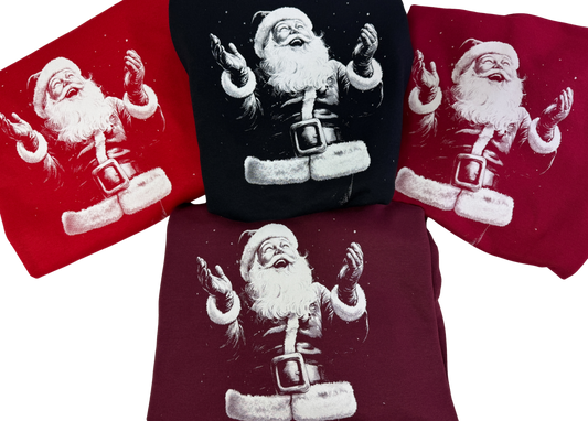 Jolly Santa Crewneck, 4 colors!