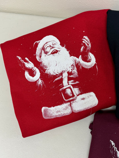 Jolly Santa Crewneck, 4 colors!