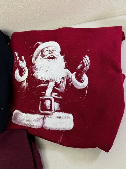 Jolly Santa Crewneck, 4 colors!