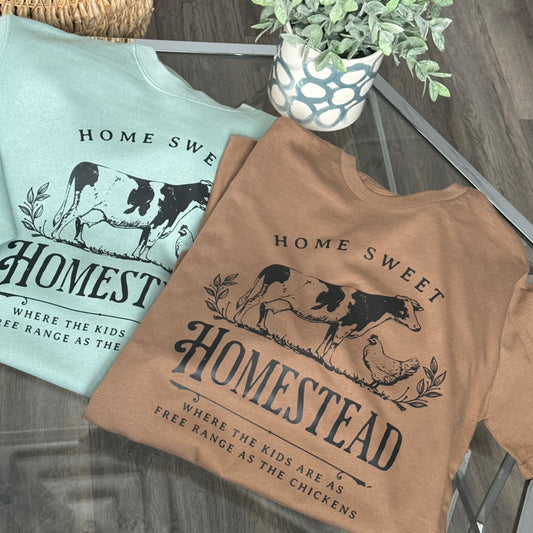 Home Sweet Home Tee, Toasted Coconut