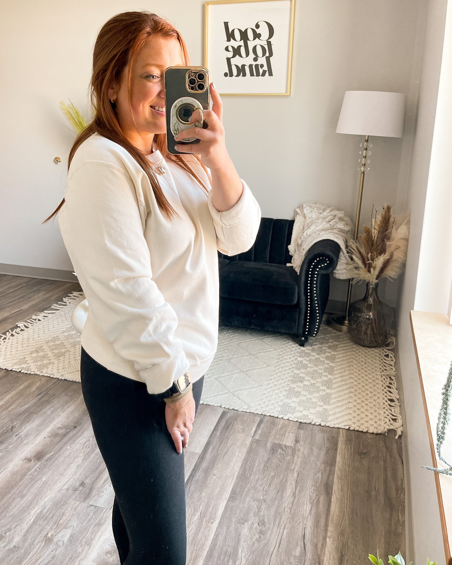 Motherhood, Best Calling Ever.- Eco Crewneck, softest of softs | Sweet Cream Heather