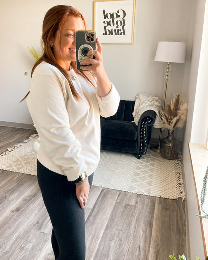 Motherhood, Best Calling Ever.- Eco Crewneck, softest of softs | Sweet Cream Heather