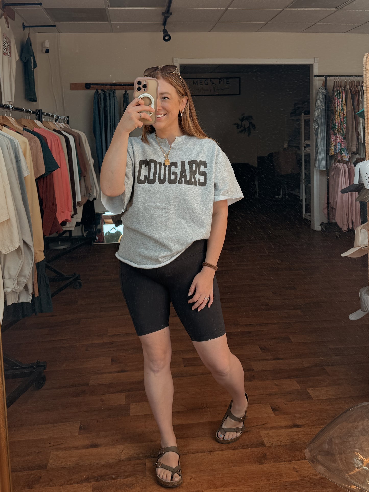 COUGARS Cut Sweatshirt Tee