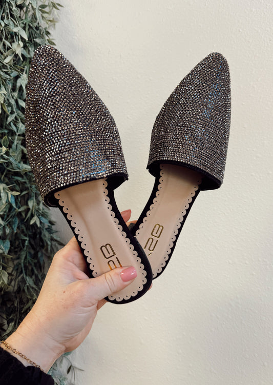 Fun in the Midwest Sequin Mules