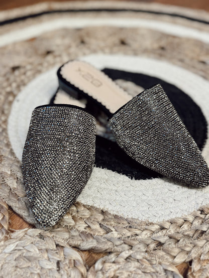 Fun in the Midwest Sequin Mules