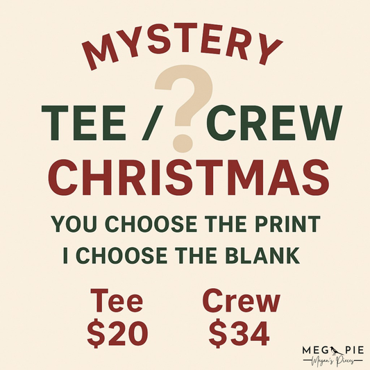 Mystery Christmas Tee/Crew - YOU PICK