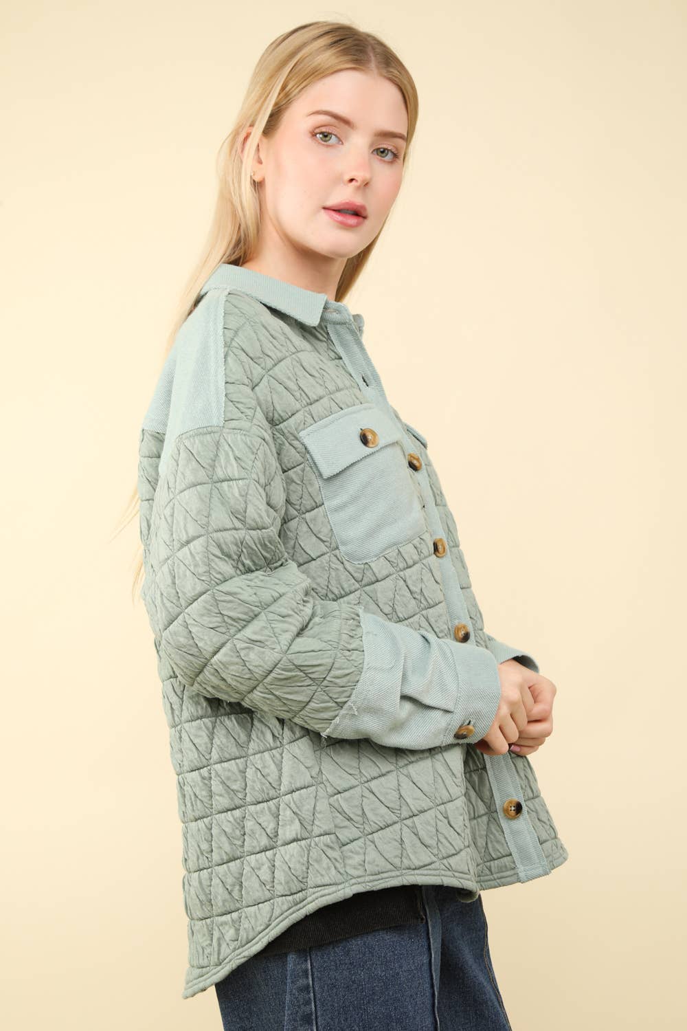 Oversized Quilted Cozy Shacket-Jacket Oversized Quilted Cozy Shacket-Jacket