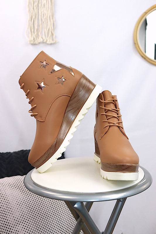 MegPie Star Wedge Sneaker Bootie